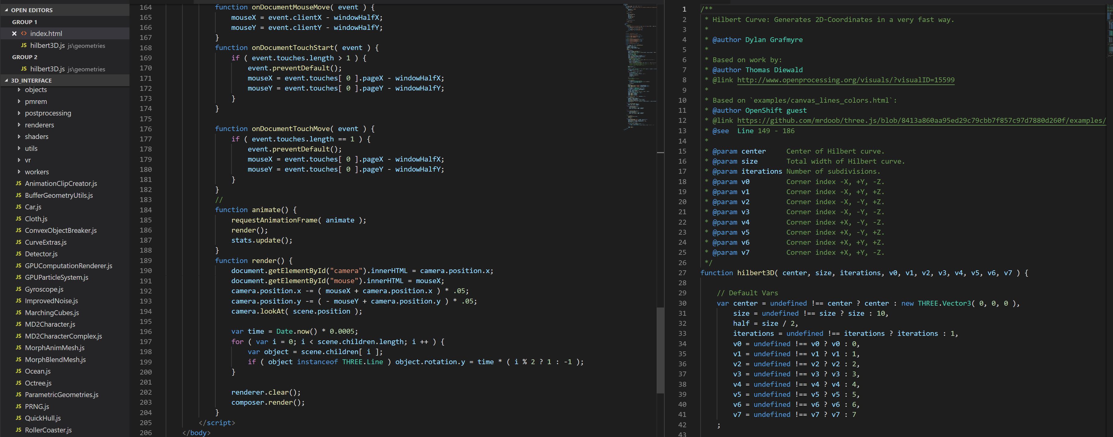 Blurred code background